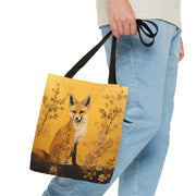 Golden Fox Canvas Tote Bag – Nature-Inspired Eco-Friendly Gift