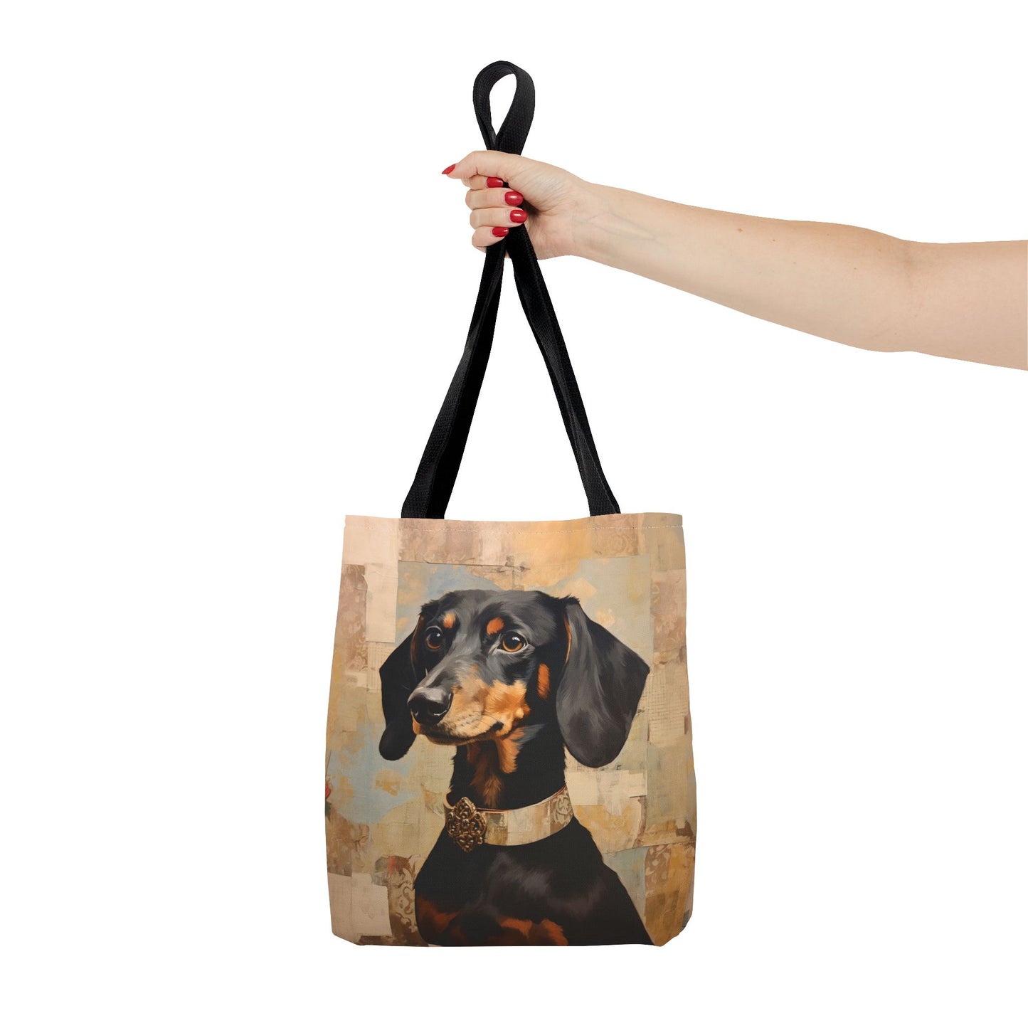 Dashing Dachshund Canvas Tote Bag, Stylish Gift for Dog Lovers