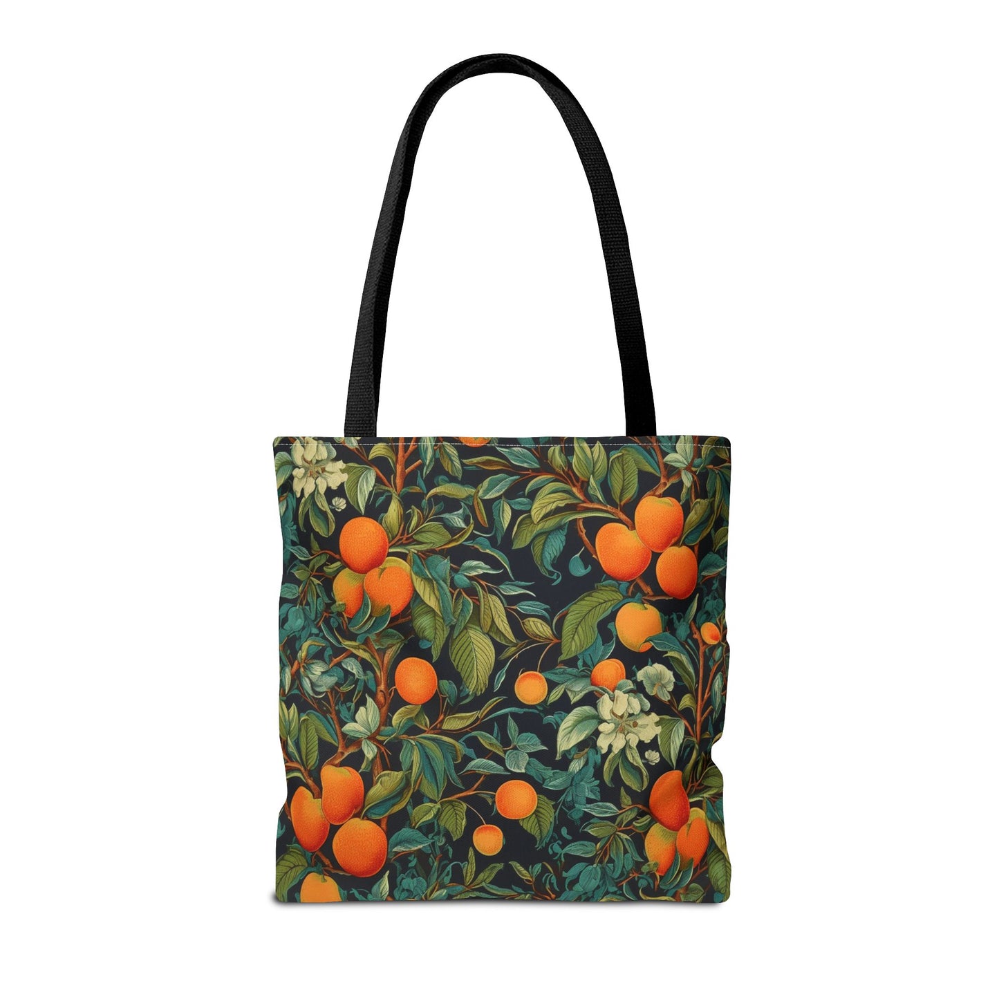 Orange Grove Canvas Tote Bag, Vibrant Citrus Design for Daily Use