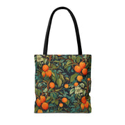 Orange Grove Canvas Tote Bag, Vibrant Citrus Design for Daily Use