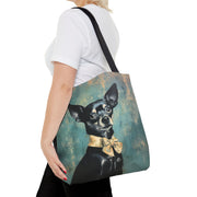 Dapper Chihuahua Tote Bag – Elegant Eco-Friendly Canvas for Dog Lovers