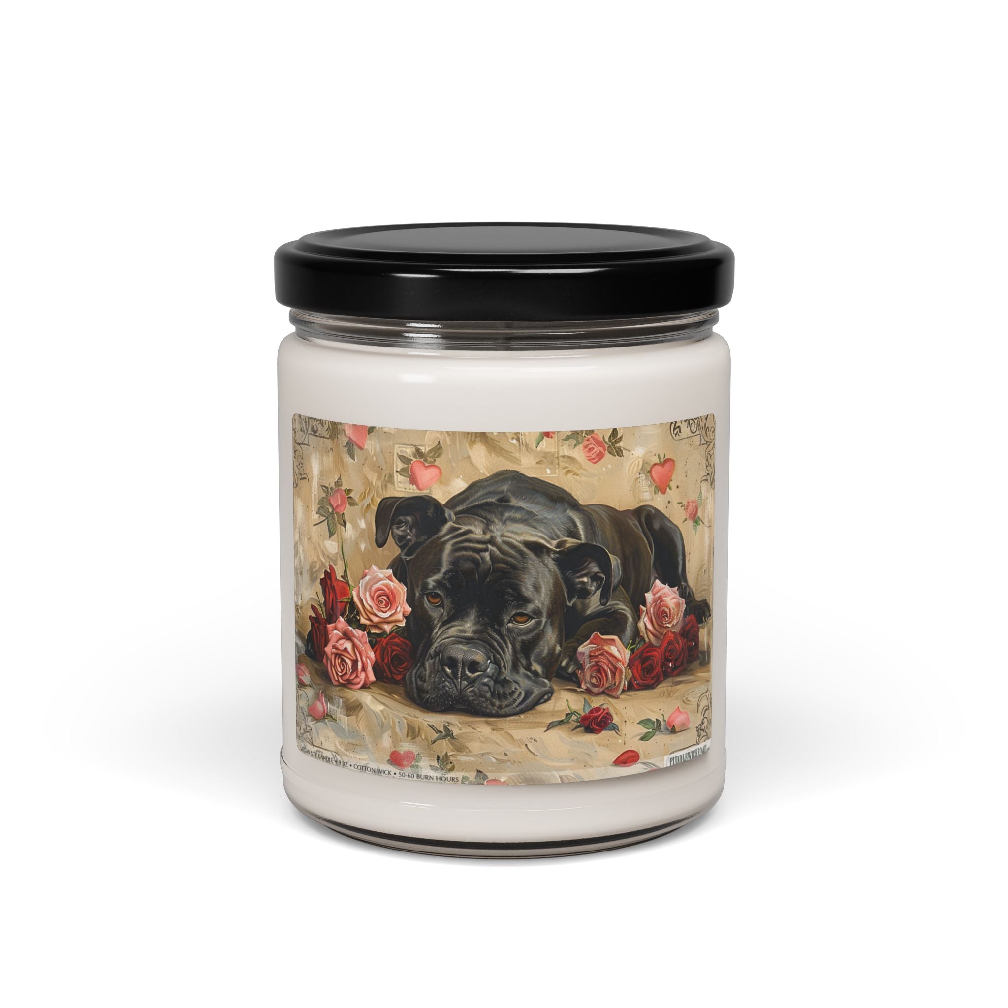 Cane Corso “Gentle Guardian” Rose Candle Gift for Pet Lovers