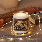 English Bulldog Vintage Art Candle – Pet Lover Gift & Memorial Idea