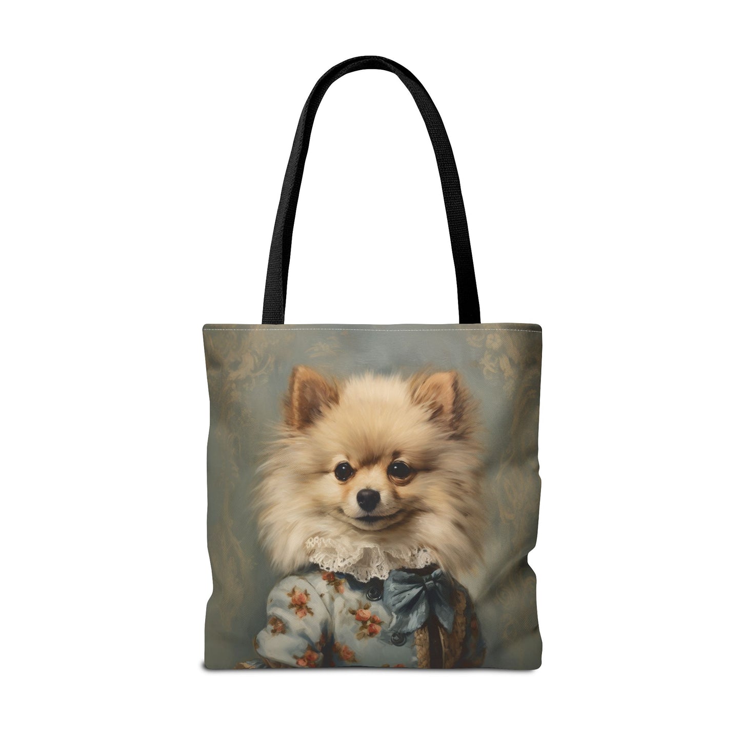 Regal Pomeranian Portrait Tote Bag, Stylish Gift for Dog Lovers