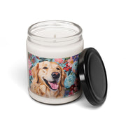 Golden Retriever Floral Candle – Dog Lover Gift with Signature Scents