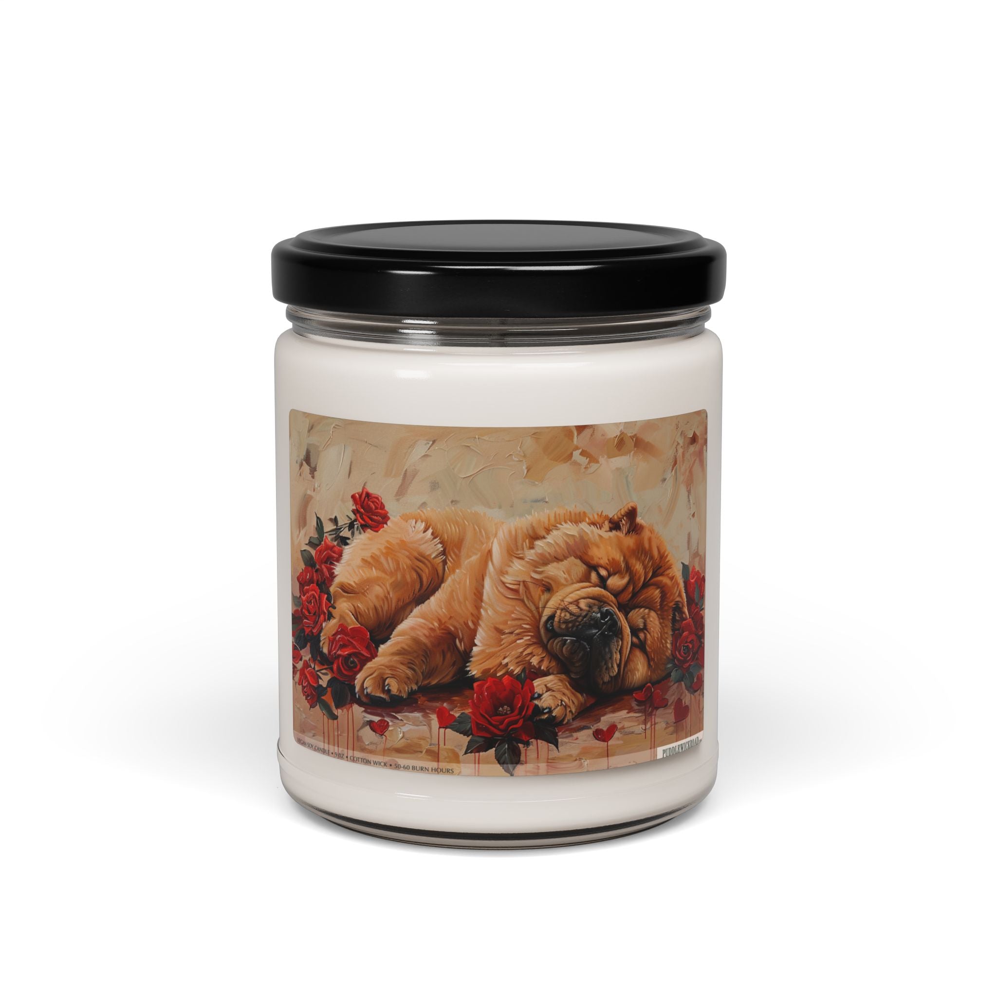 Charming Chow-Chow Candle – Cozy Canine Gift for Pet Lovers