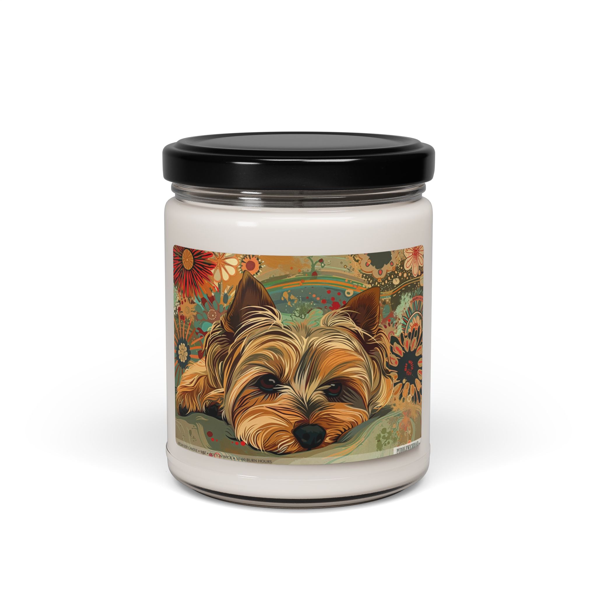 Yorkie Dreams Candle – Yorkshire Terrier Art Memorial Gift