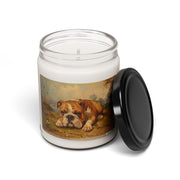 English Bulldog Vintage Art Candle - Pet Lover Gift