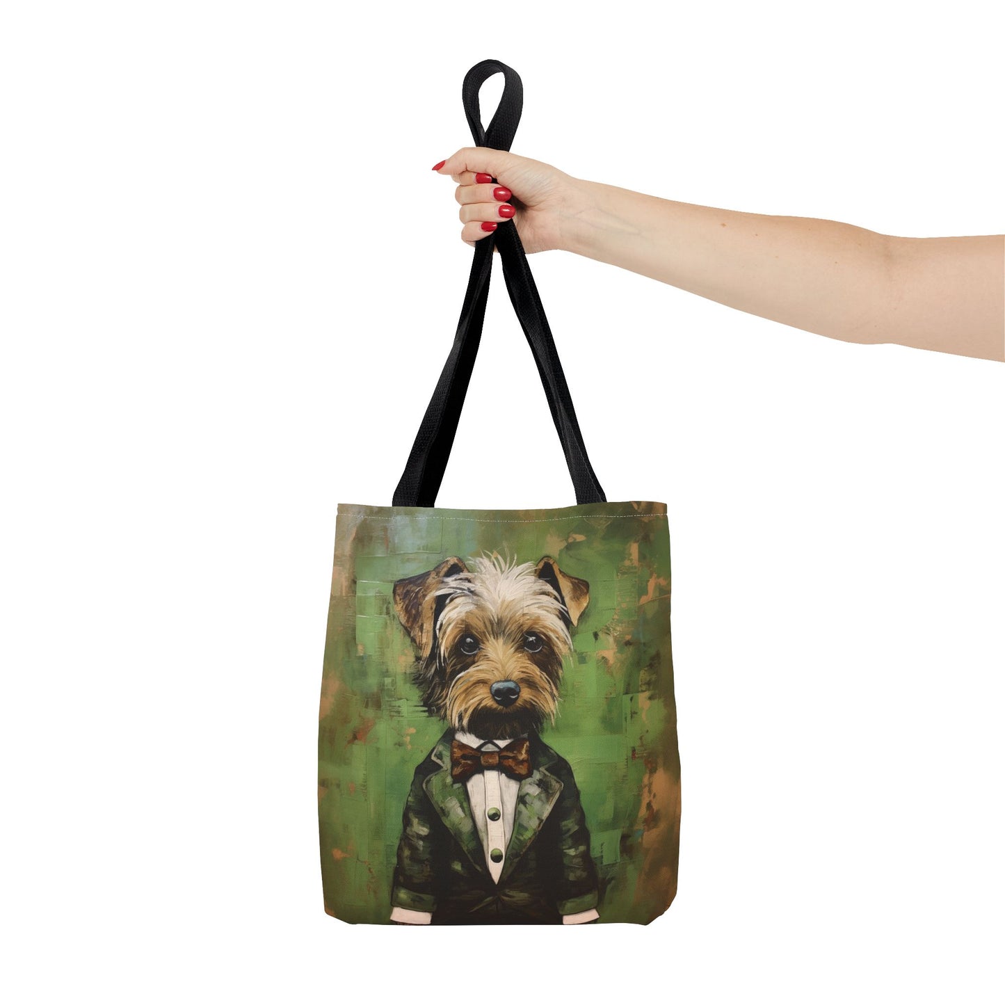 Yorkie Dapper Canvas Tote Bag – Stylish Eco-Friendly Dog Lover Gift