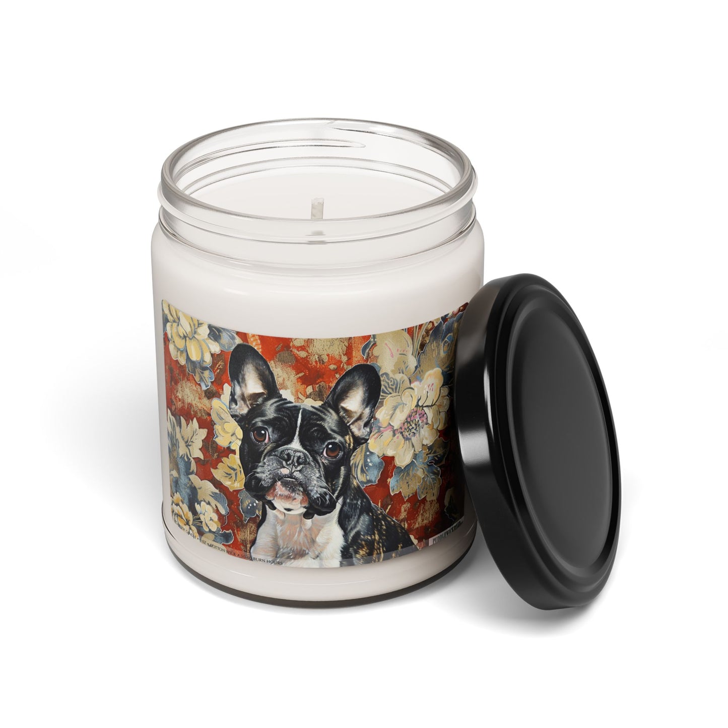 Floral Frenchie Candle – Vintage Pet Lover’s Gift