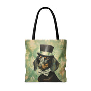 Dapper Dachshund Tote Bag - Chic, Stylish Eco-Friendly Accessory