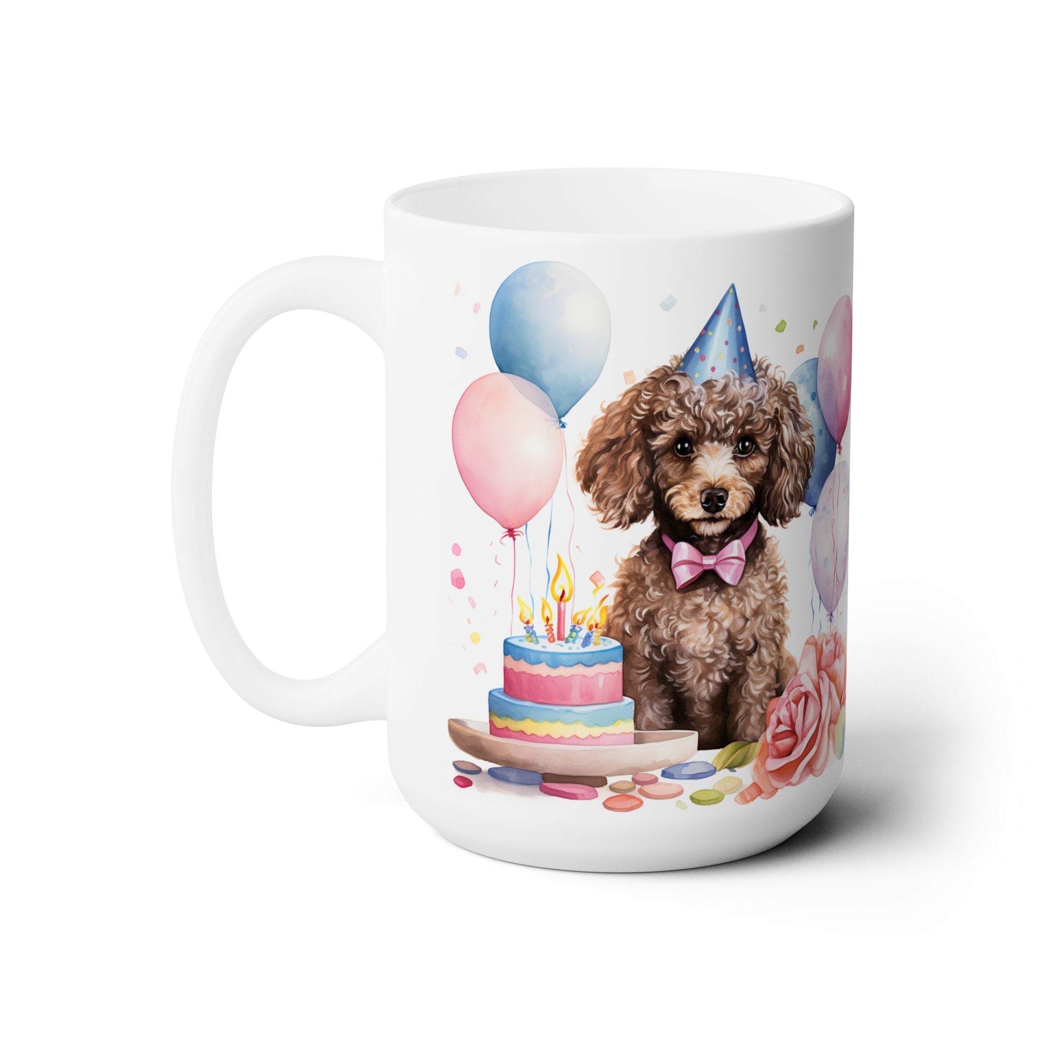 Poodle Party Mug – Cute Birthday Dog Mug for Coffee Lovers