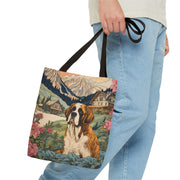 St. Bernard Scenic Swiss Alps Tote Bag, Eco-Friendly Nature Lover Gift