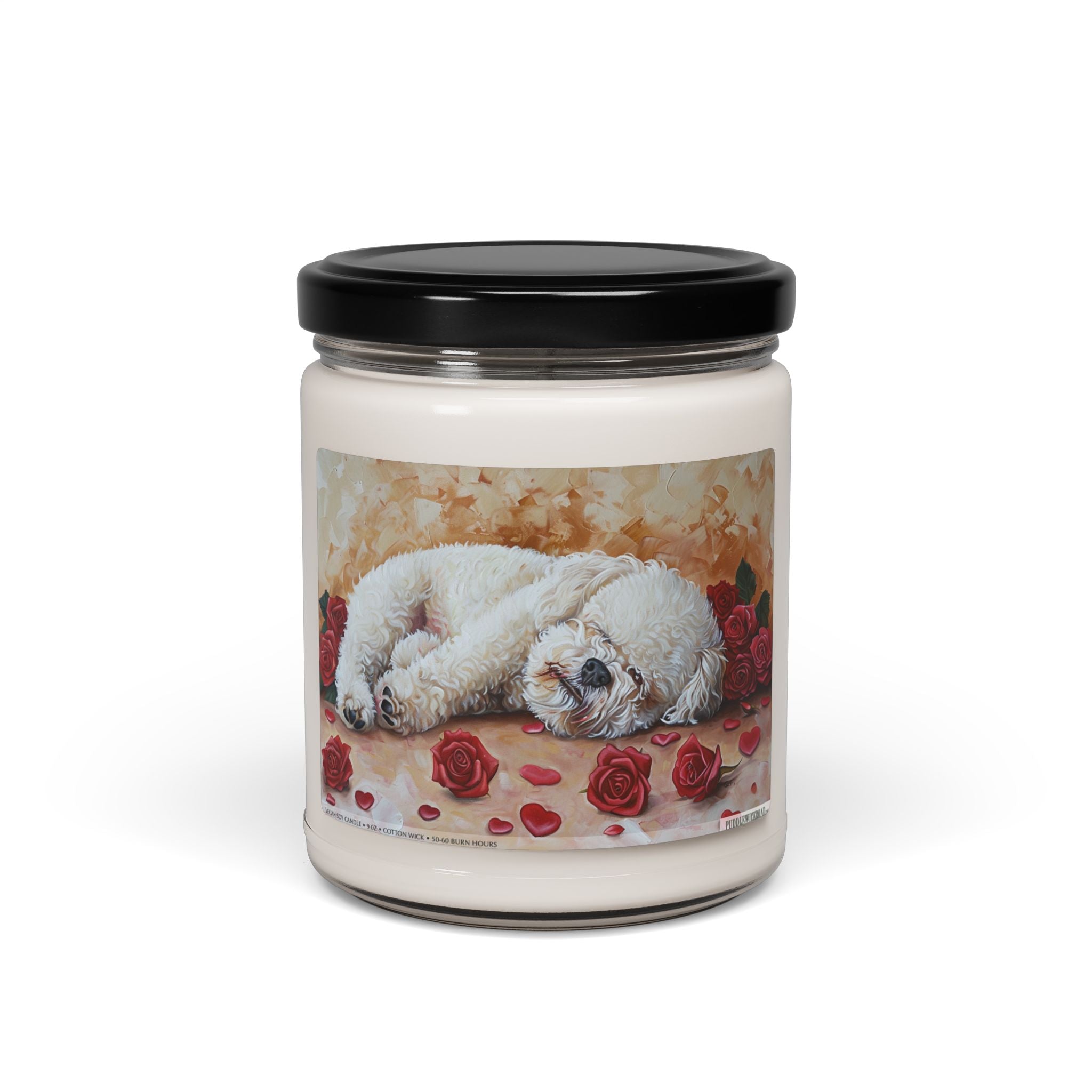 Blissful Bichon Frise Soy Candle – Cozy Gift for Dog Lovers