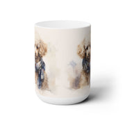 Poodle Lover Mug - Adorable Dog Portrait with Scarf Design