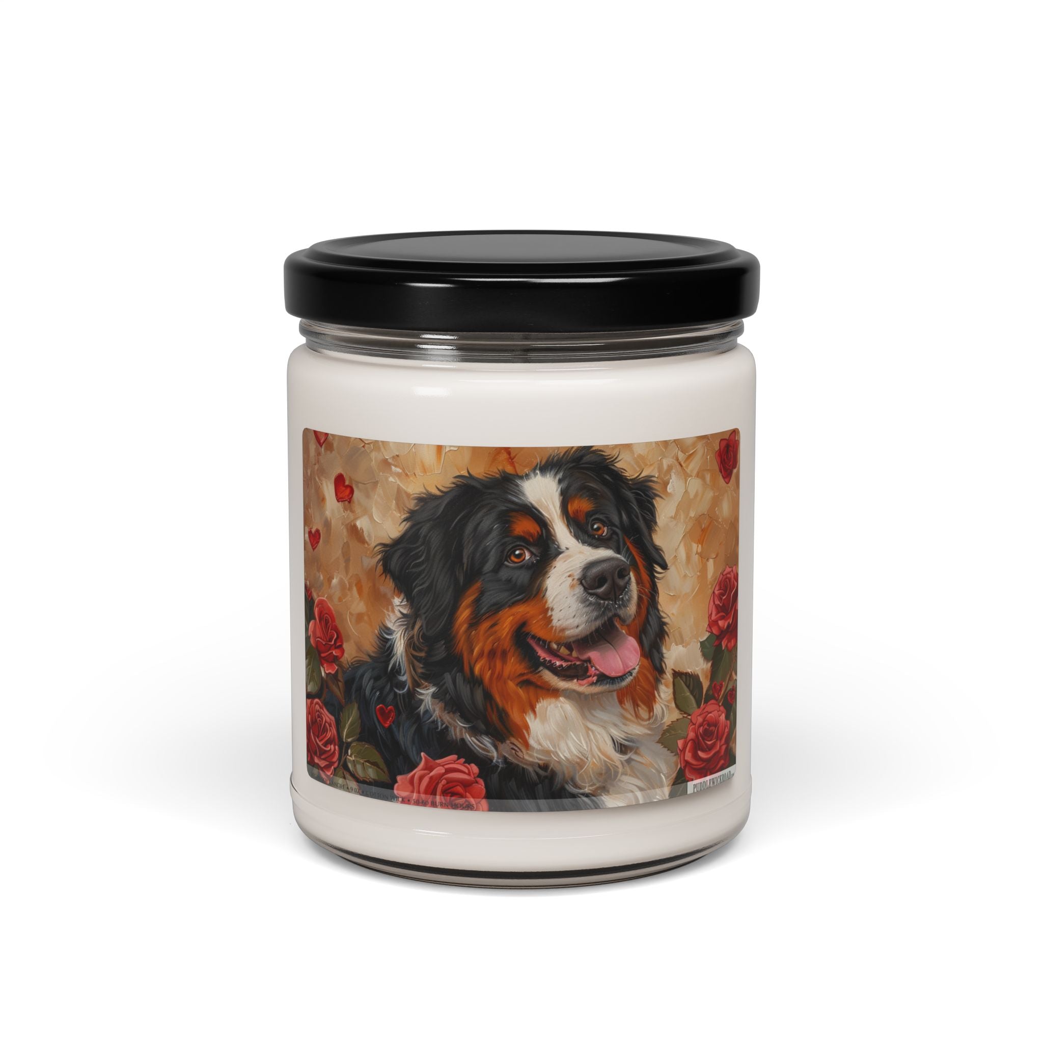 Bernese Mountain Dog Candle – Cozy Gift for Dog Lovers