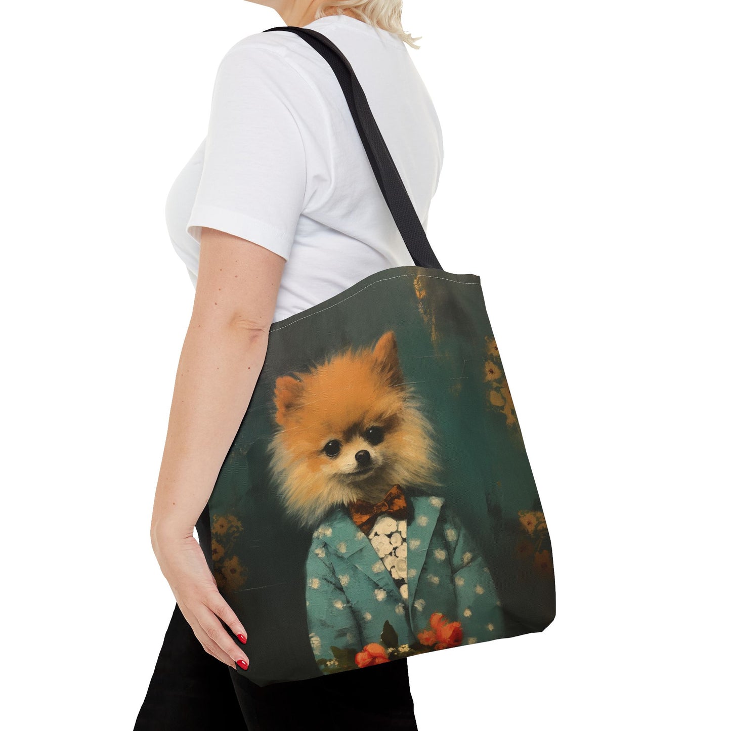 Charming Pomeranian Tote Bag – Eco-Friendly Canvas for Dog Lovers