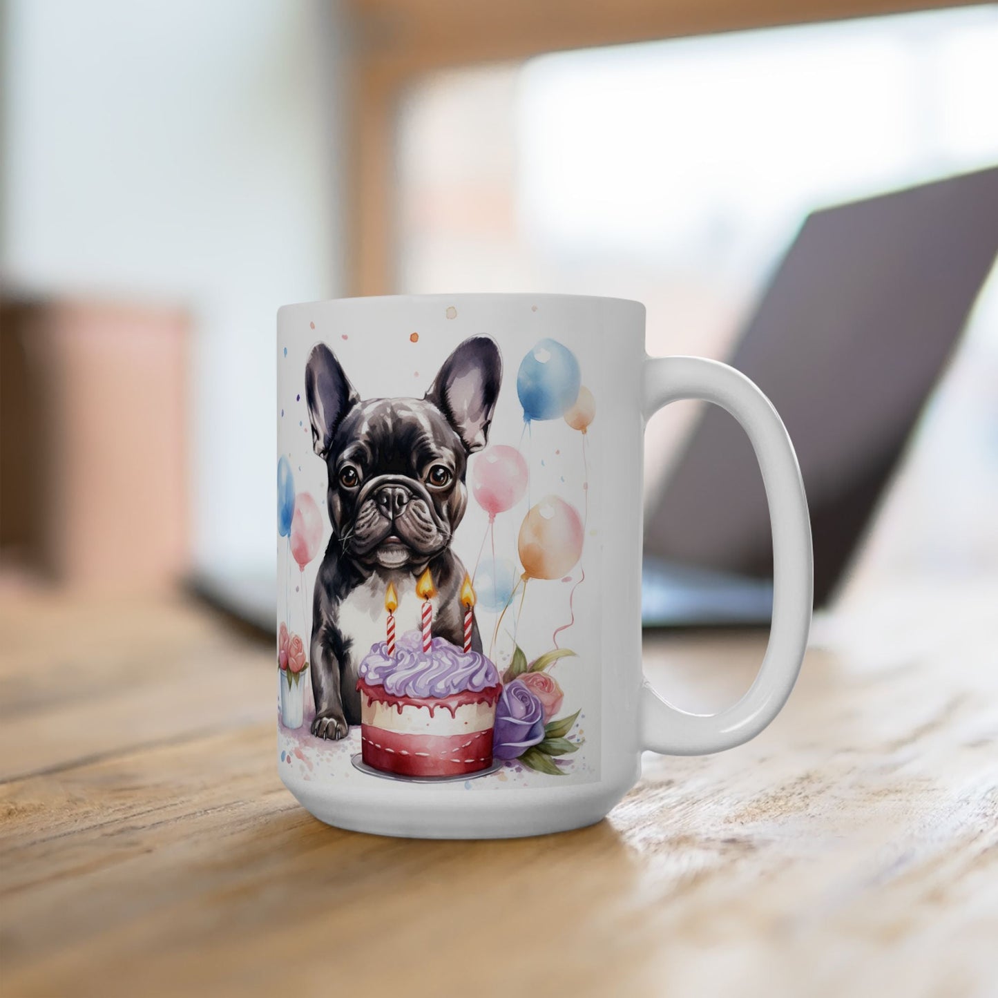 Frenchie Birthday Celebration Mug – Perfect for Dog Lovers