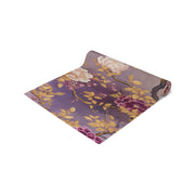 Amethyst Bloom Table Runner | Purple and Gold Floral Décor (72" or 90")