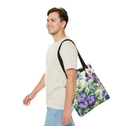 Floral Bloom Canvas Tote Bag, Eco-Friendly Grocery and Market Bag