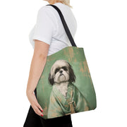 Elegant Shih Tzu Kimono Canvas Tote Bag – Stylish and Eco-Friendly Gift