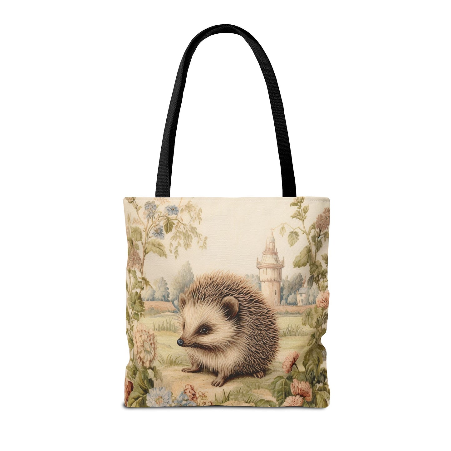 Hedgehog Enchanted Garden Tote Bag, Eco-Friendly & Stylish Canvas Bag