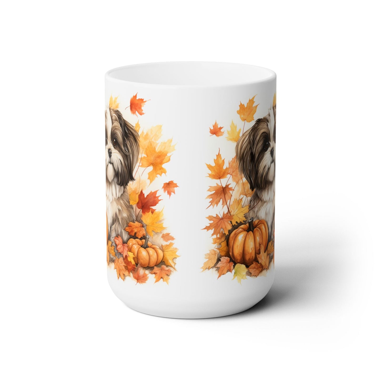 Shih Tzu Fall Harvest Mug - Perfect for Dog Lovers & Autumn Vibes