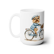 Yorkie on Bicycle Mug - Adorable Yorkshire Terrier Gift for Dog Lovers