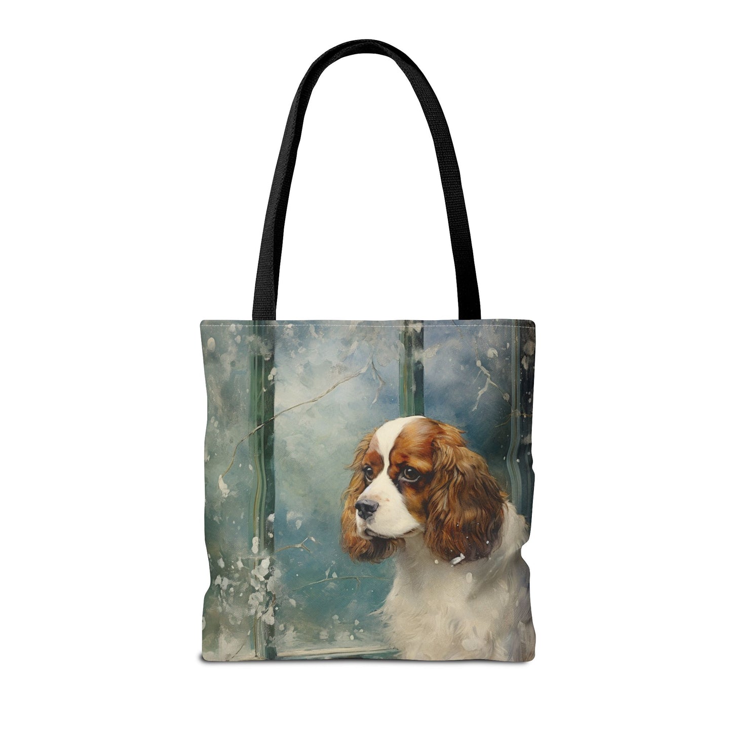 Cavalier King Charles Spaniel Winter Wonderland Canvas Tote Bag