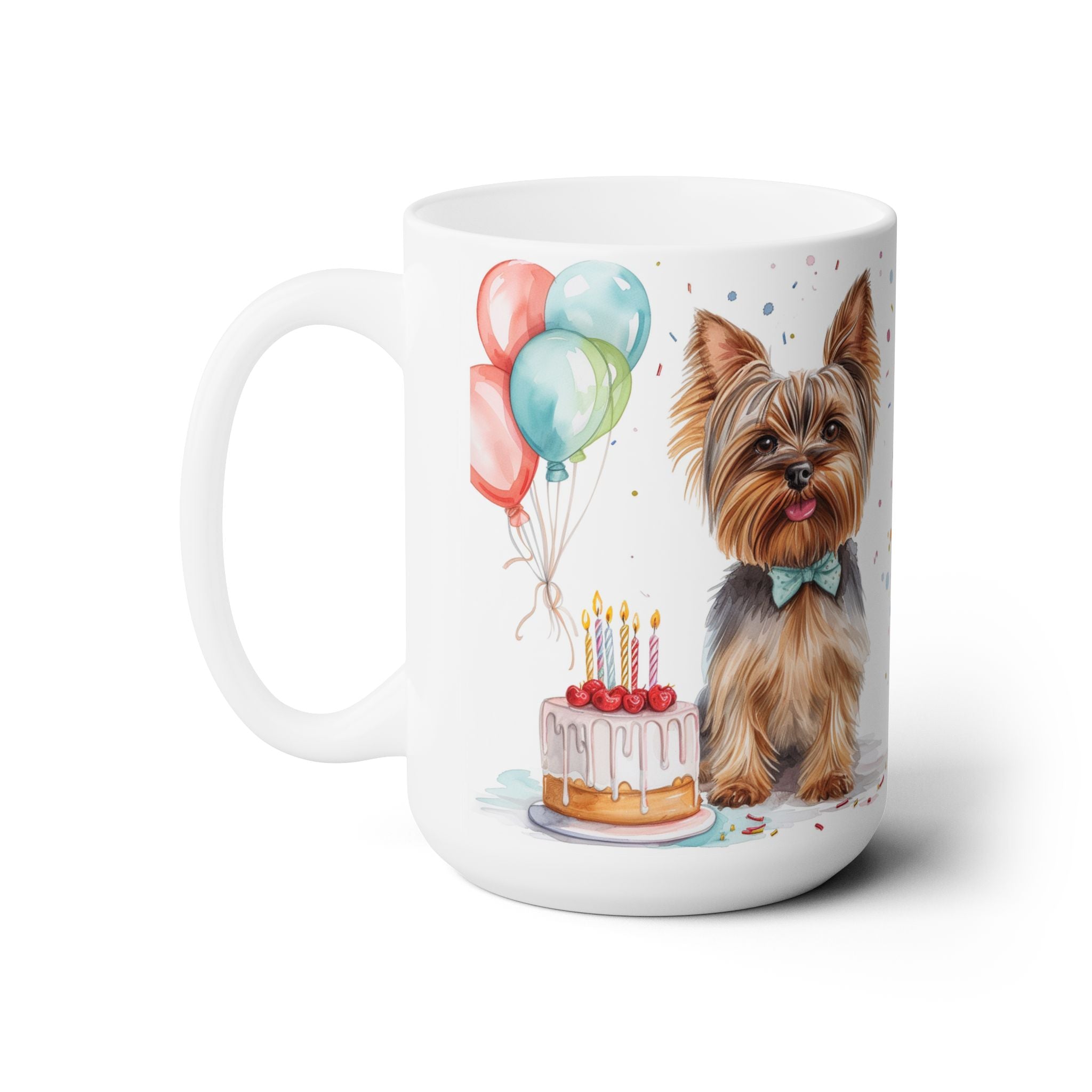 Yorkie Birthday Celebration Mug - Adorable Yorkie Dog Lover Gift