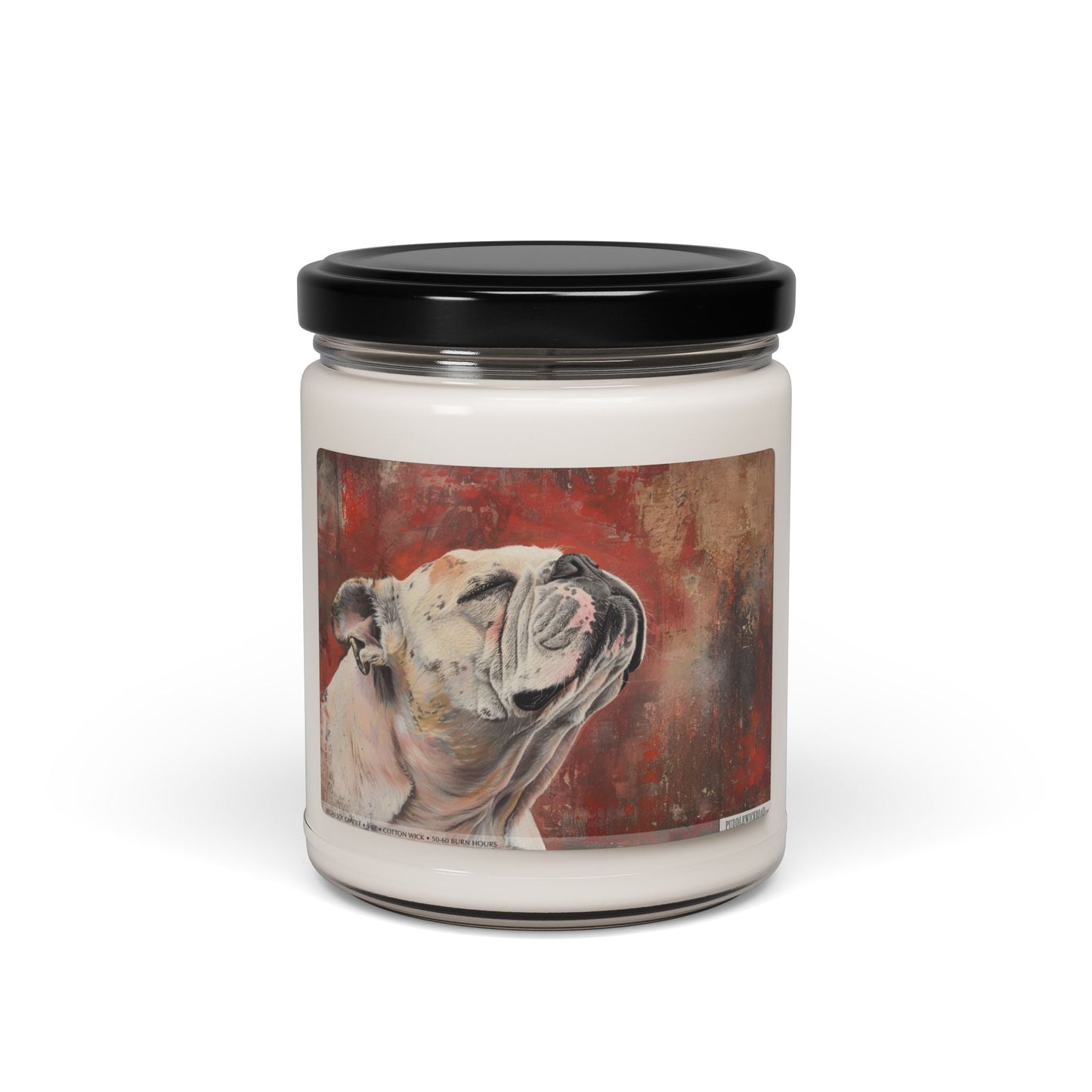 Graceful Bulldog Soy Candle - Artistic Gift for Dog Lovers - Darwin & Rose