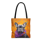 Frenchie Flair Tote Bag – Vibrant Design for Dog Lovers