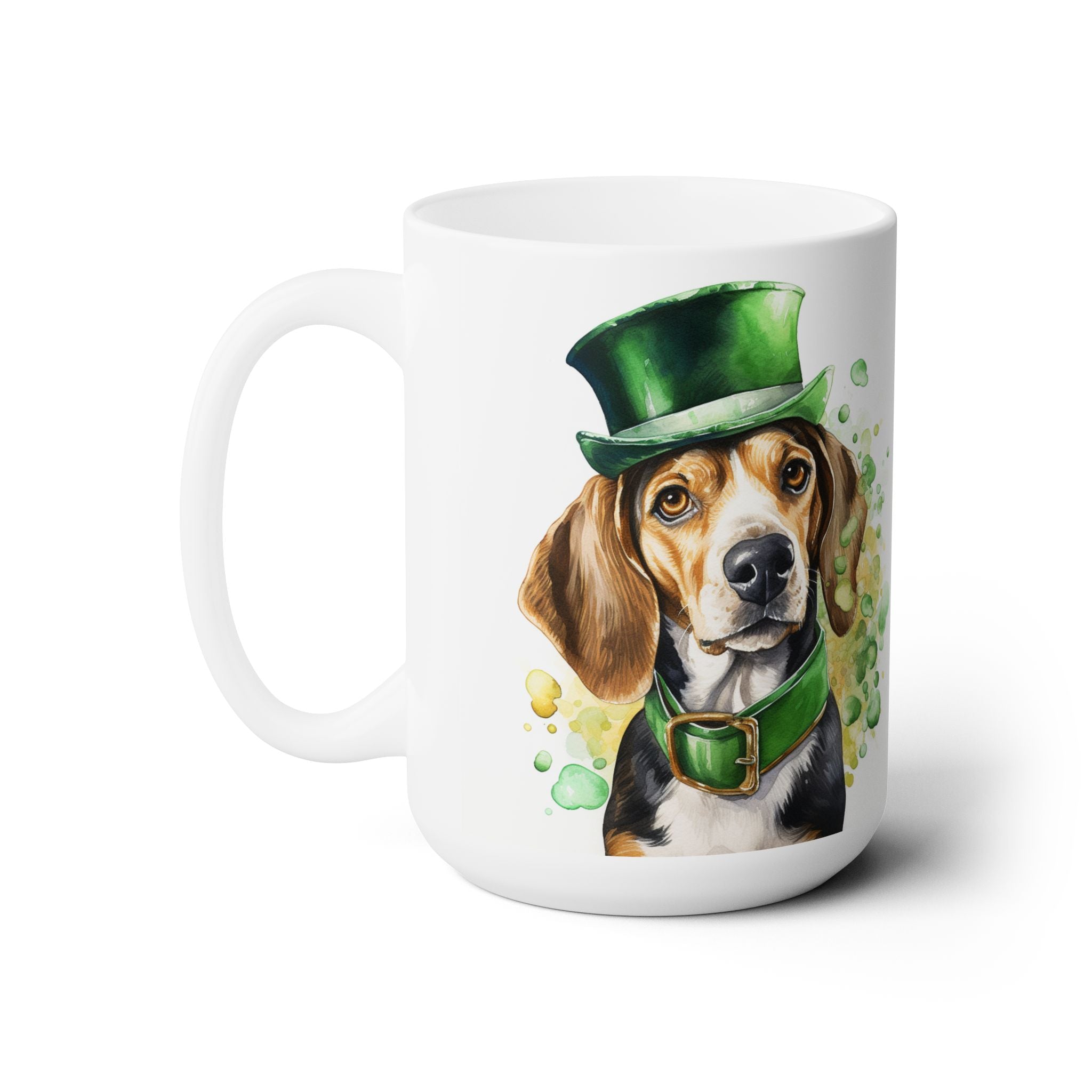 Beagle St. Patrick's Day Coffee Mug – Lucky Pup Gift Idea