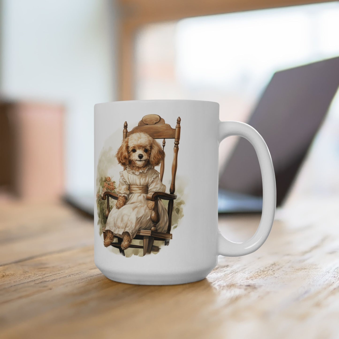 Elegant Vintage Poodle Coffee Mug – Perfect Gift for Dog Lovers