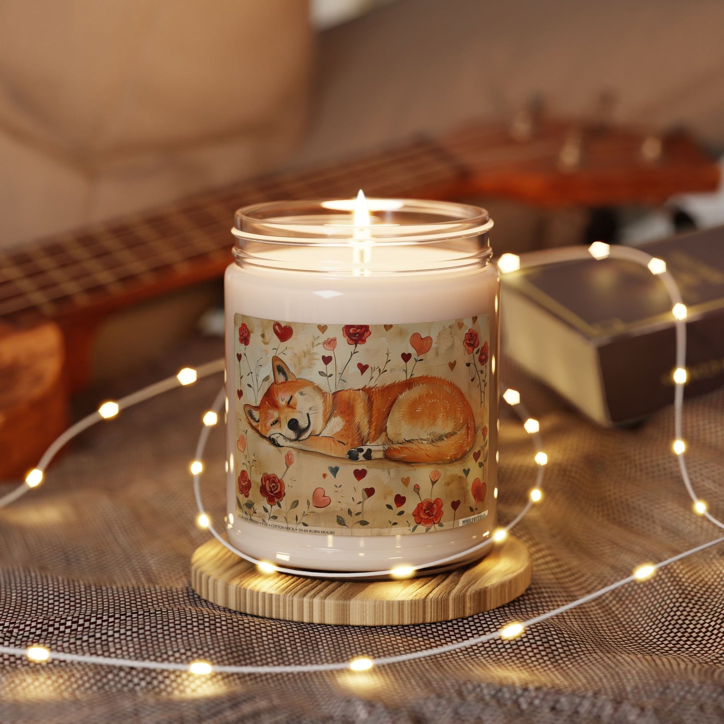 Cozy Akita Candle – Dog Lover’s Gift with Heartfelt Design