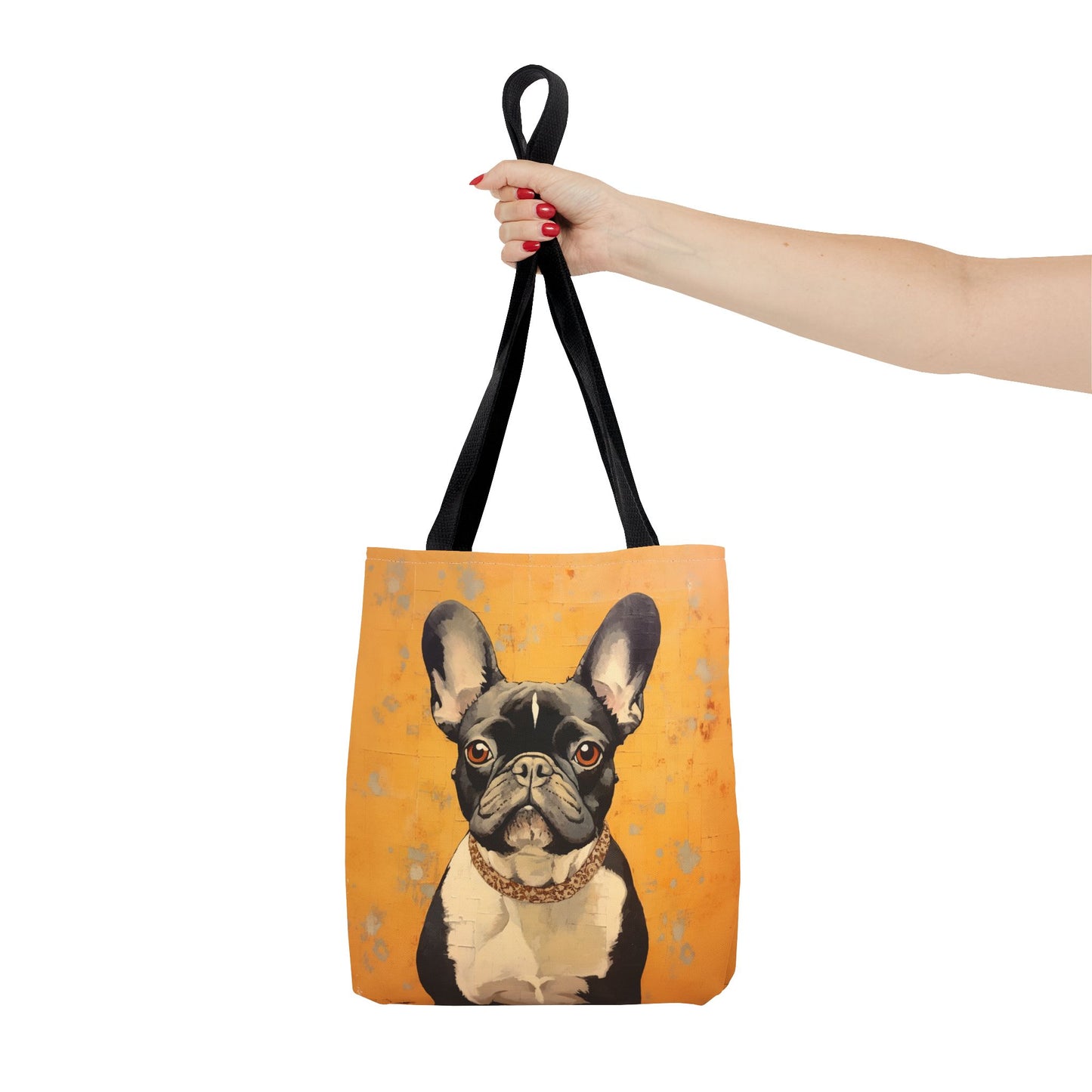 Frenchie Chic Canvas Tote – Stylish Eco-Friendly Bag for Dog Lovers