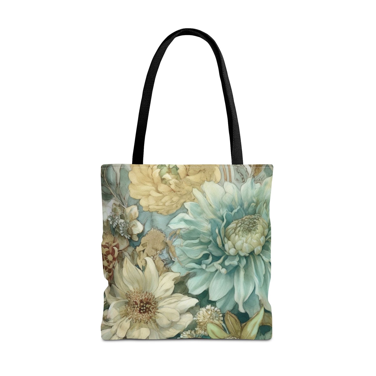 Floral Serenity Tote Bag, Elegantly Designed Reusable Shopping Bag