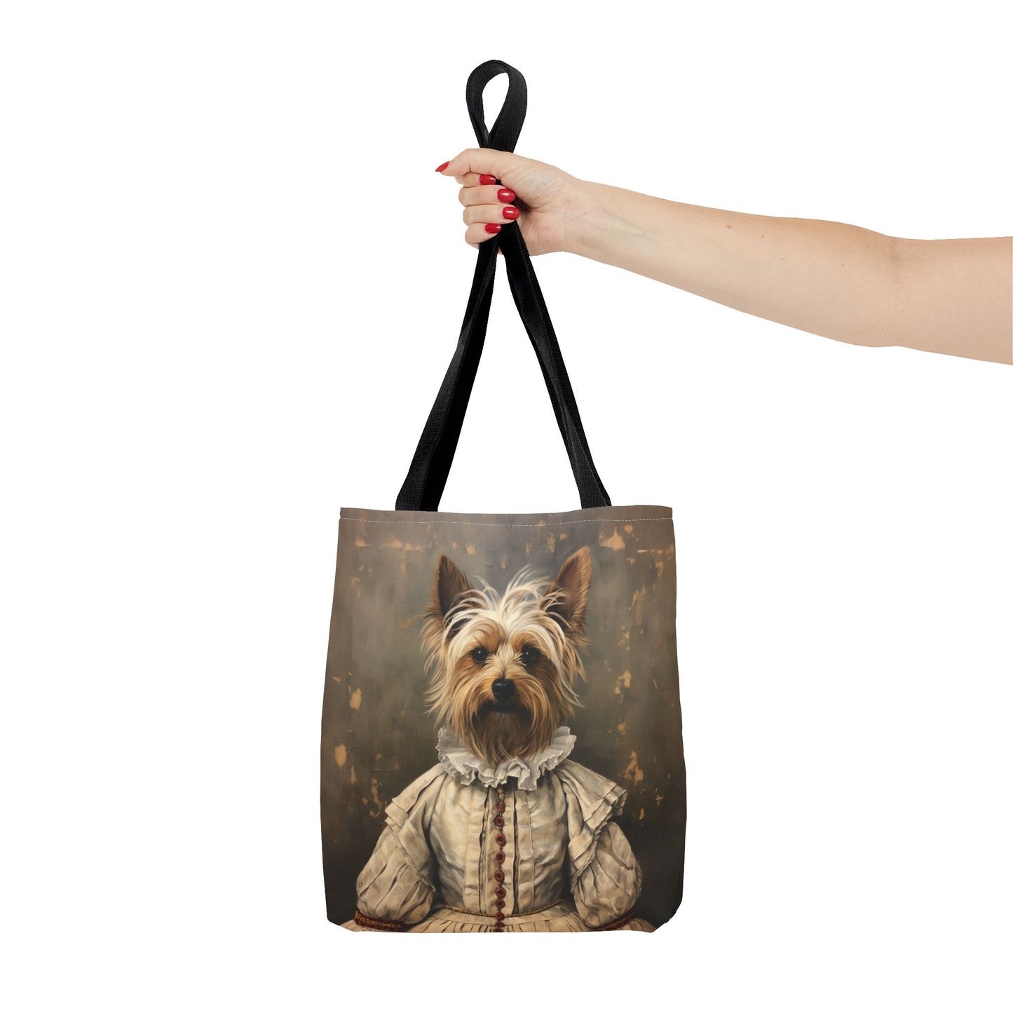 Regal Yorkshire Terrier Canvas Tote Bag, Perfect for Dog Lovers