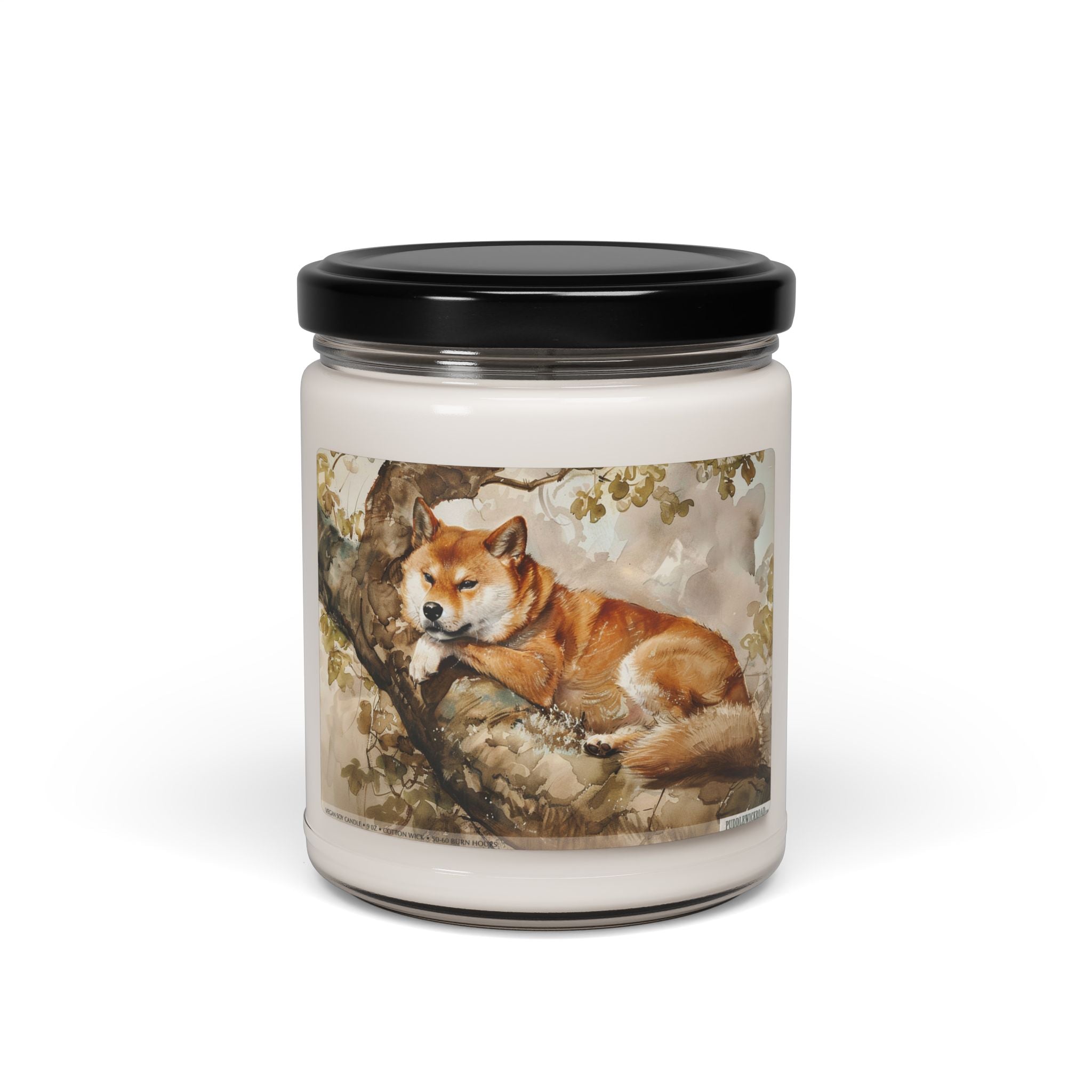 Shiba Serenity Candle – Cozy Soy Candle for Dog Lovers & Pet Memorial Gift