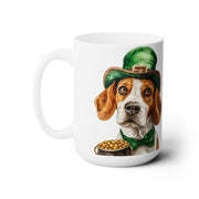 Beagle Luck St. Patrick's Day Coffee Mug – Irish Charm Gift for Dog Lovers