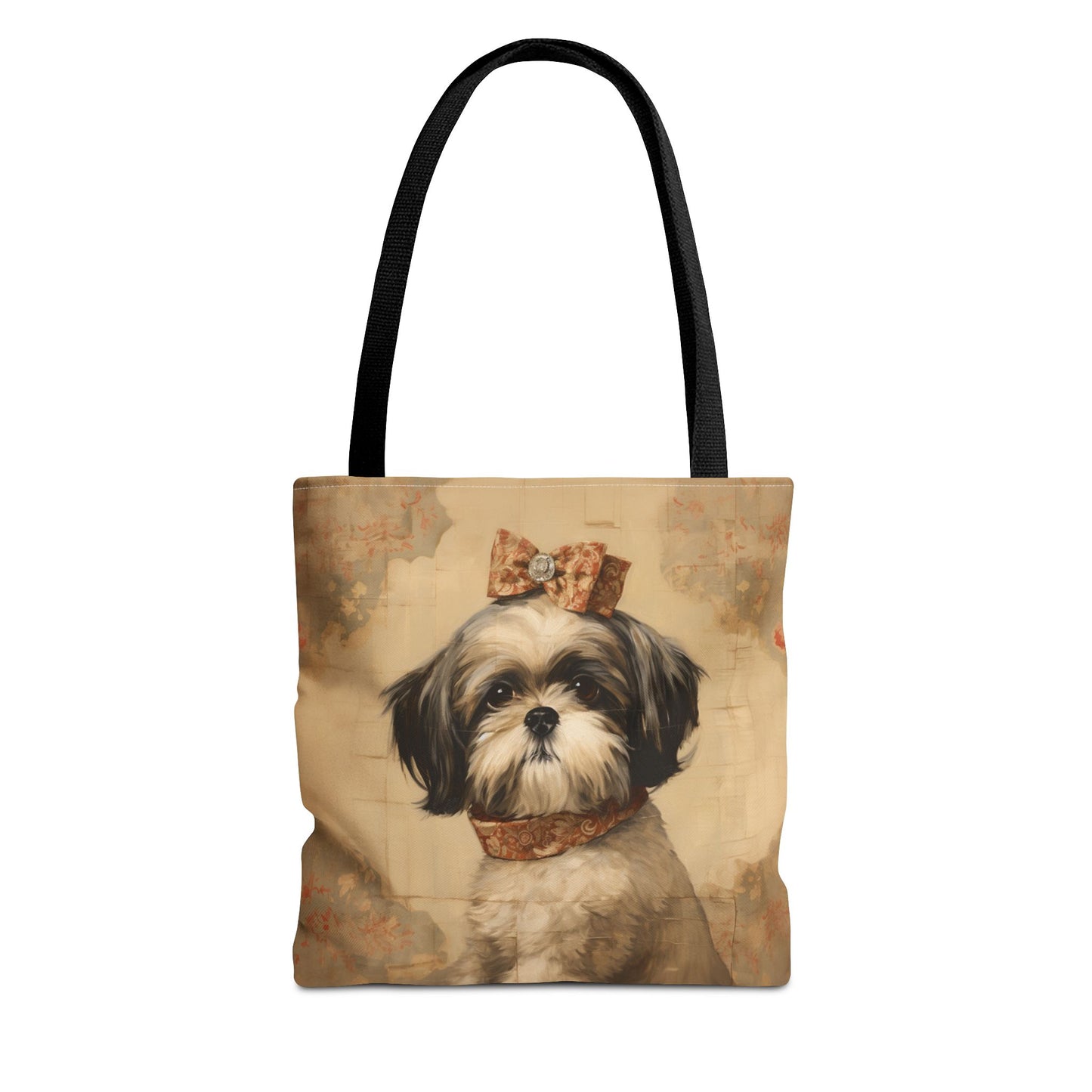 Shih Tzu Vintage Charm Tote Bag, Elegant Gift for Dog Lovers