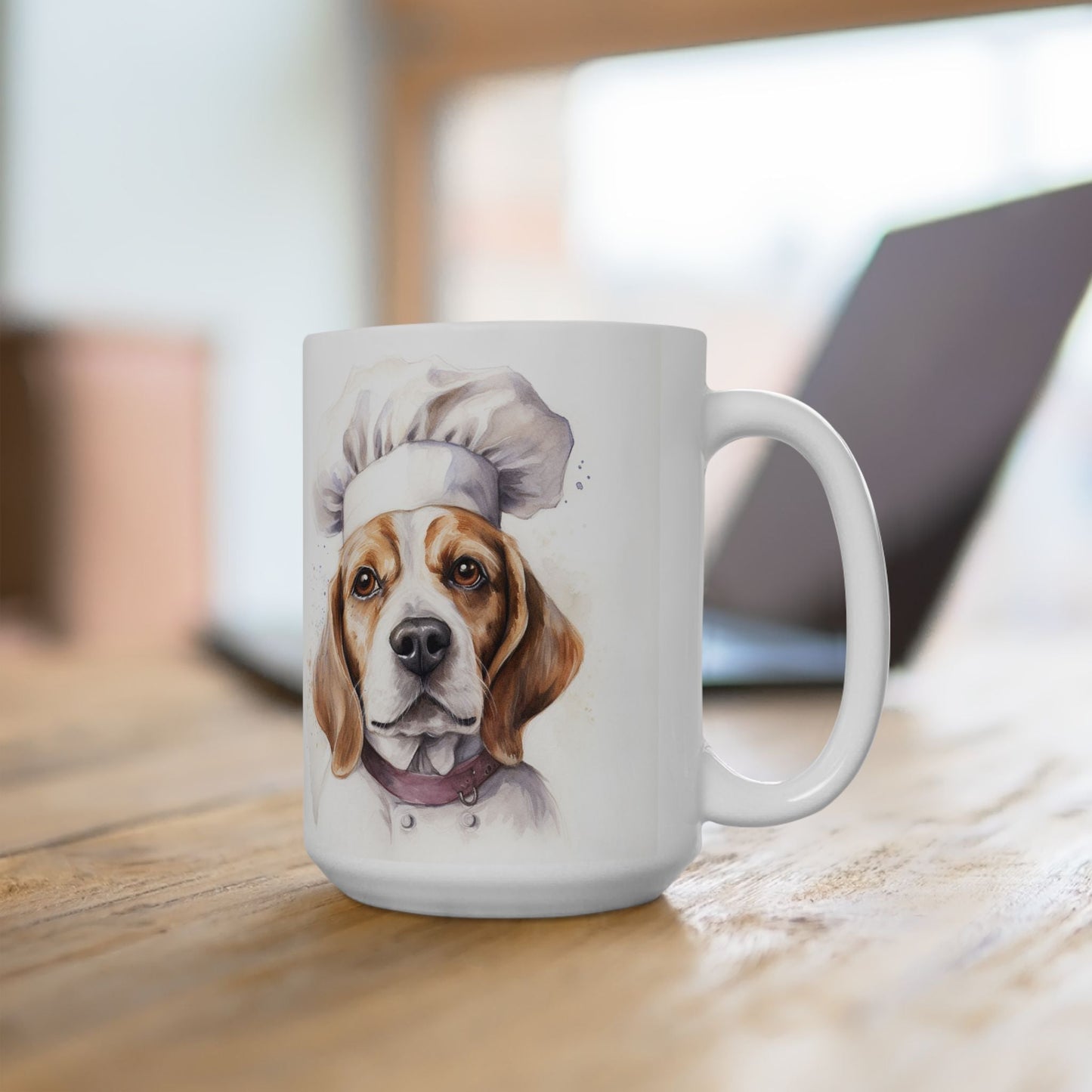 Beagle Chef Mug – Adorable Dog Lover's Coffee Cup Gift