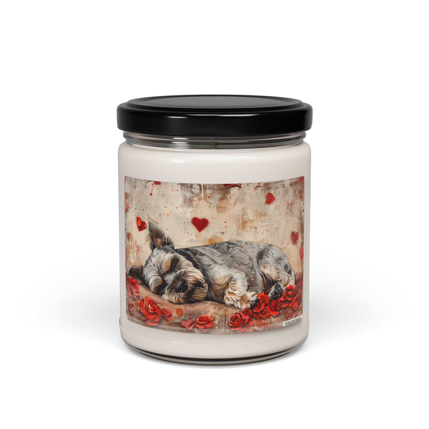 Mini Schnauzer Love Candle – Memorial Gift for Pet Lovers