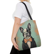 French Bulldog Canvas Tote Bag – Chic Art Design for Dog Lovers