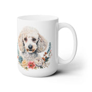 Poodle Bloom Mug - Floral Dog Lover's Coffee Cup Gift