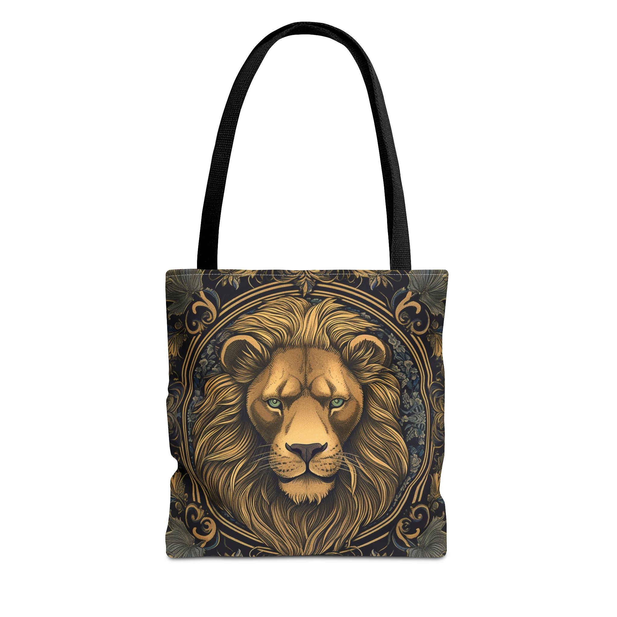 Majestic Lion Art Tote Bag, Eco-Friendly Canvas Shopping Bag