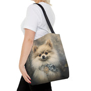 Pomeranian Elegance Tote Bag – Artful Canvas Bag for Dog Lovers