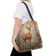 Elegant Deer Canvas Tote Bag - Nature-Inspired Eco-Friendly Design