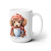 Cozy Poodle Winter Mug – Dog Lover’s Coffee Cup Gift