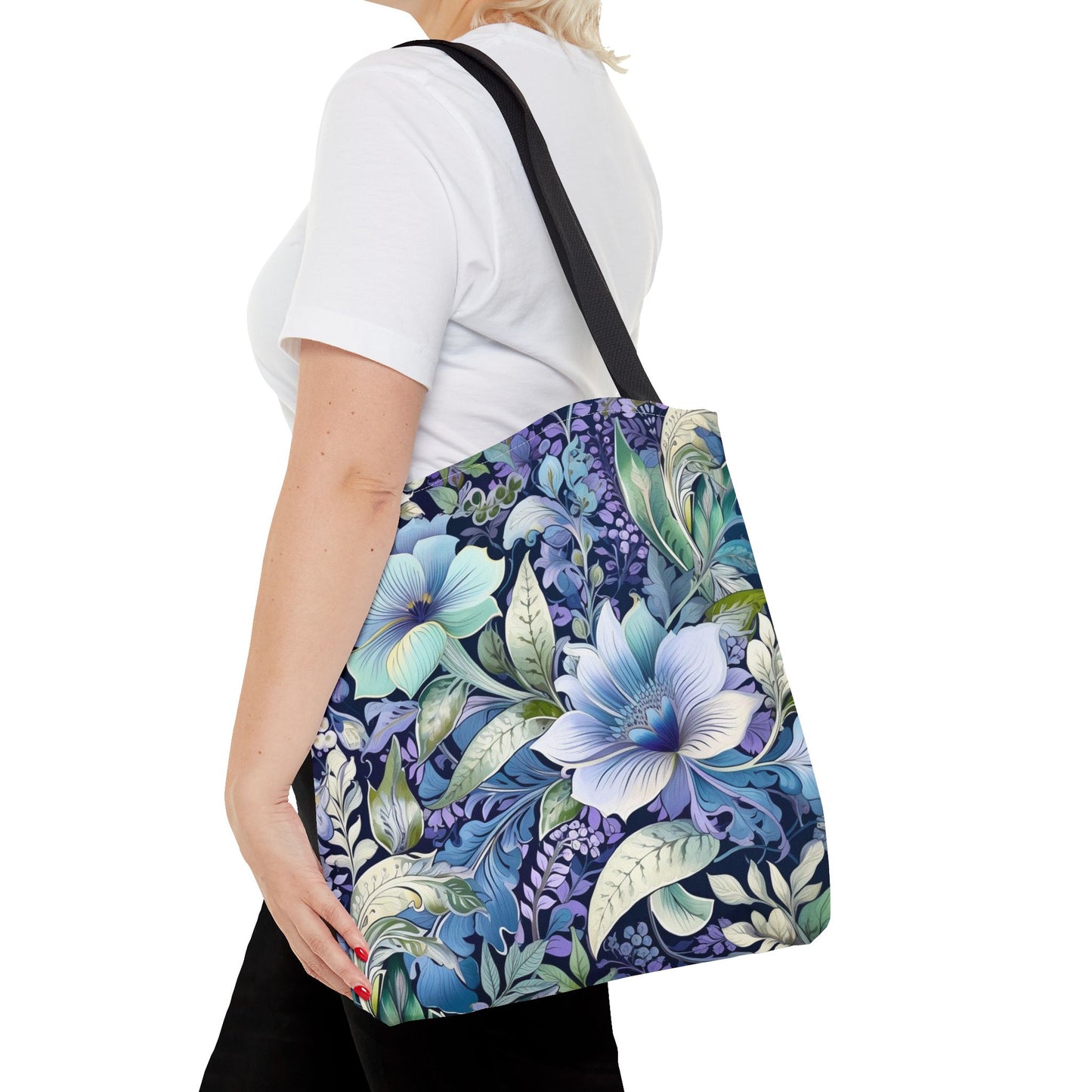 Floral Bliss Canvas Tote Bag, Eco-Friendly and Stylish for Everyday Use